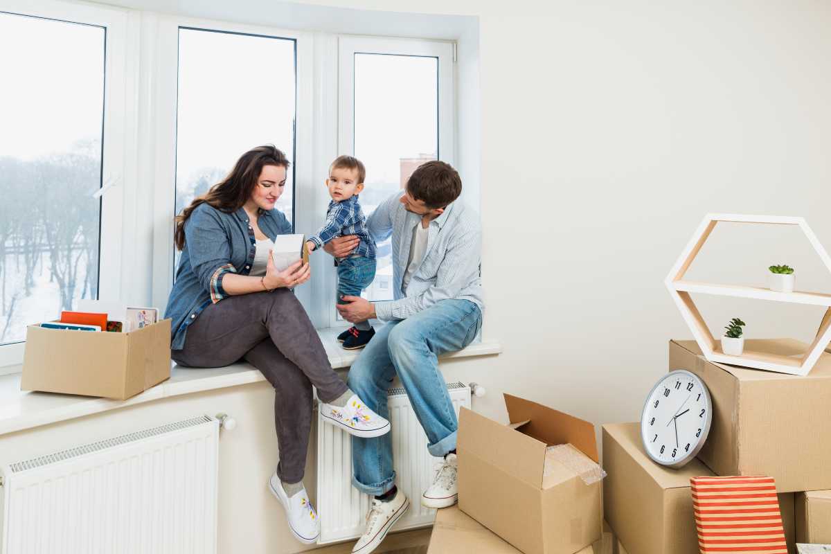 Couple dividing property after separation.