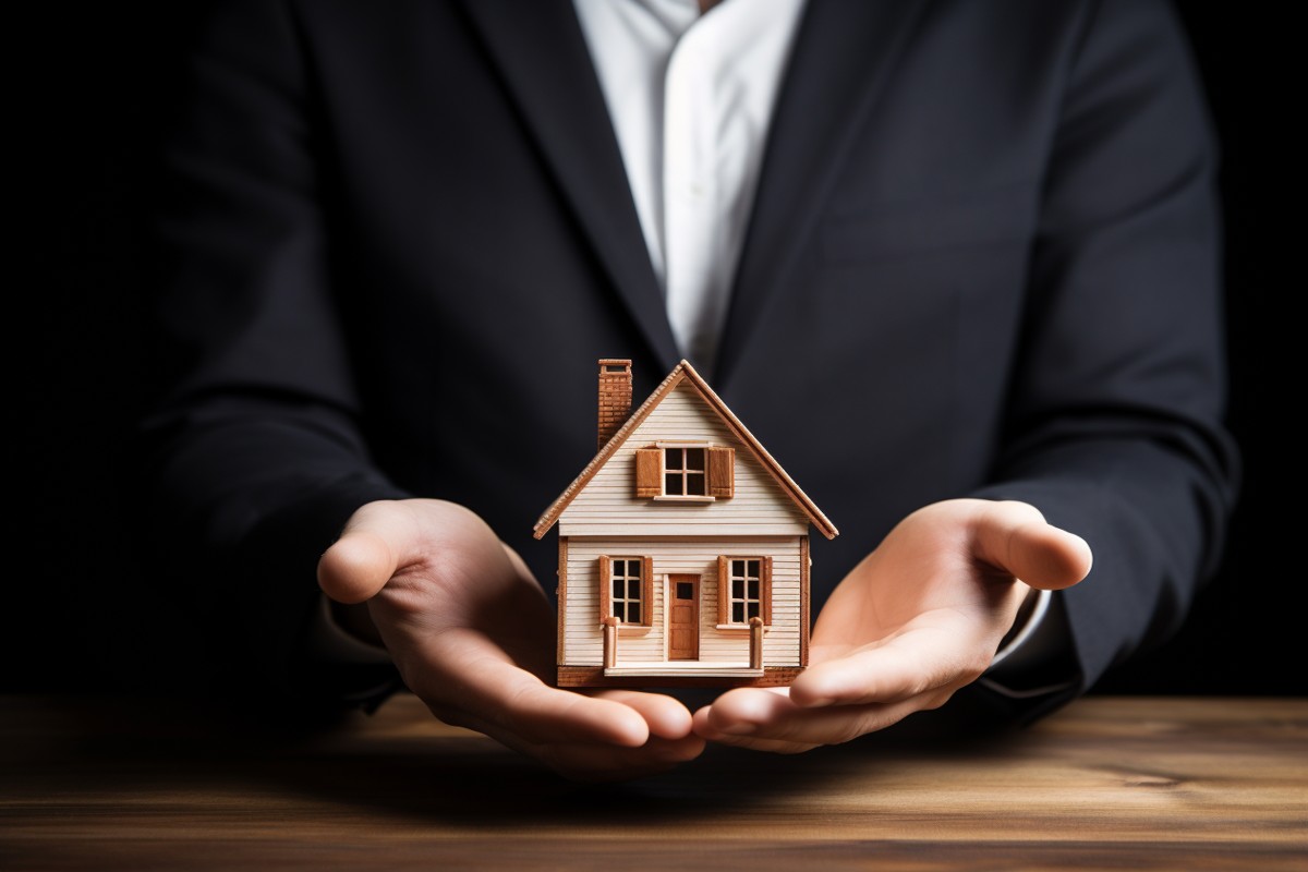 House with legal documents symbolising probate property